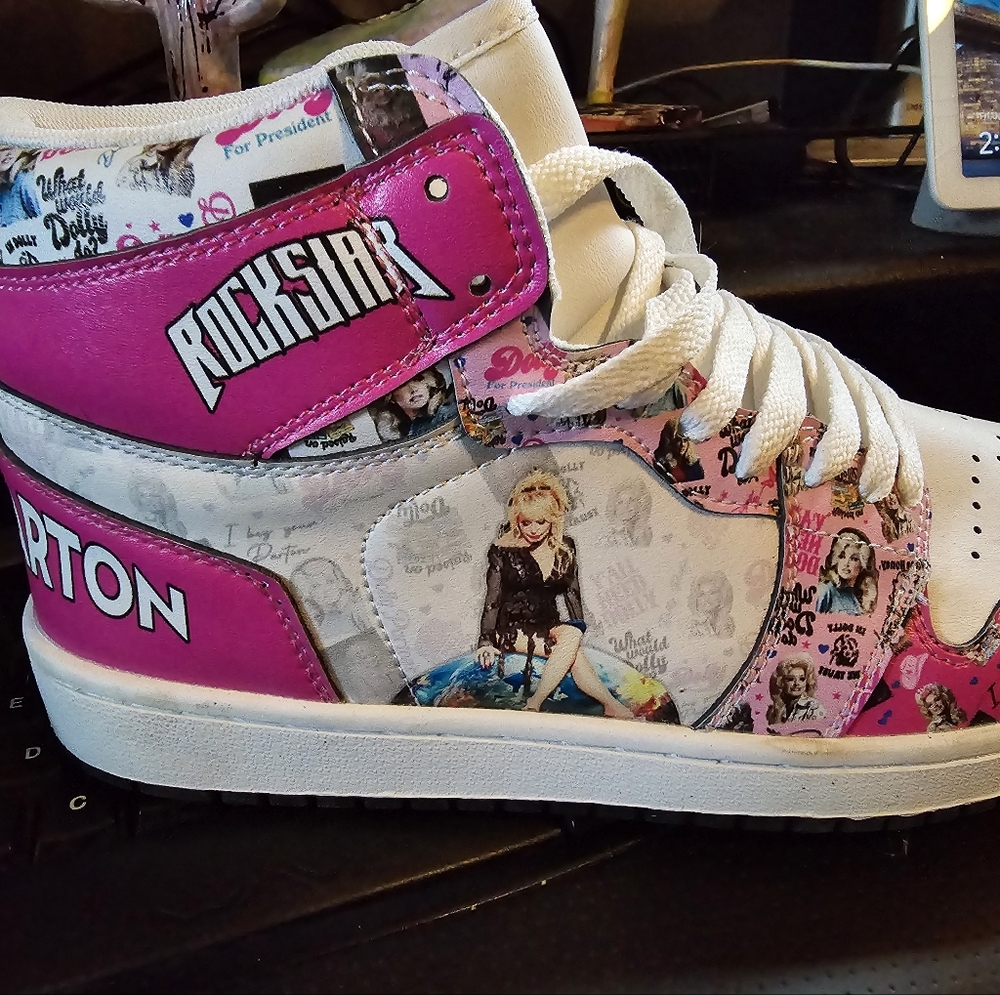 Dolly Parton custom size 11 tennis shoes